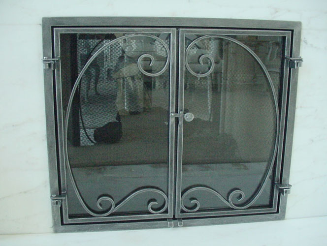 western wrought iron fireplace screen, fireplace screen supplies, fireplace screen door, decorative fireplace screen sales price