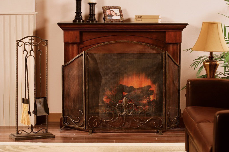 custom made fireplace screen, painted fireplace screen, 36 x 30 fireplace screen, minuteman fireplace screen